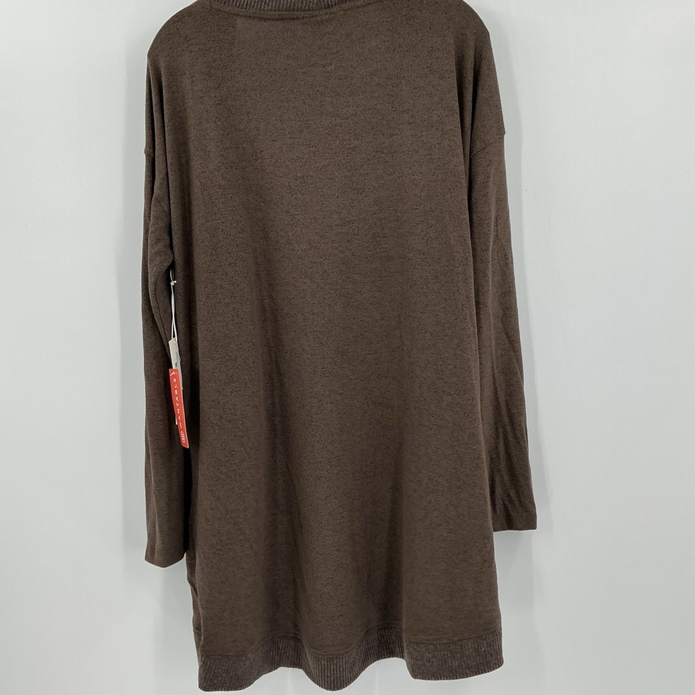 78&sunny Cocoon Cardigan in Heathered Dark Chocolate 10-12 - Picture 6 of 10
